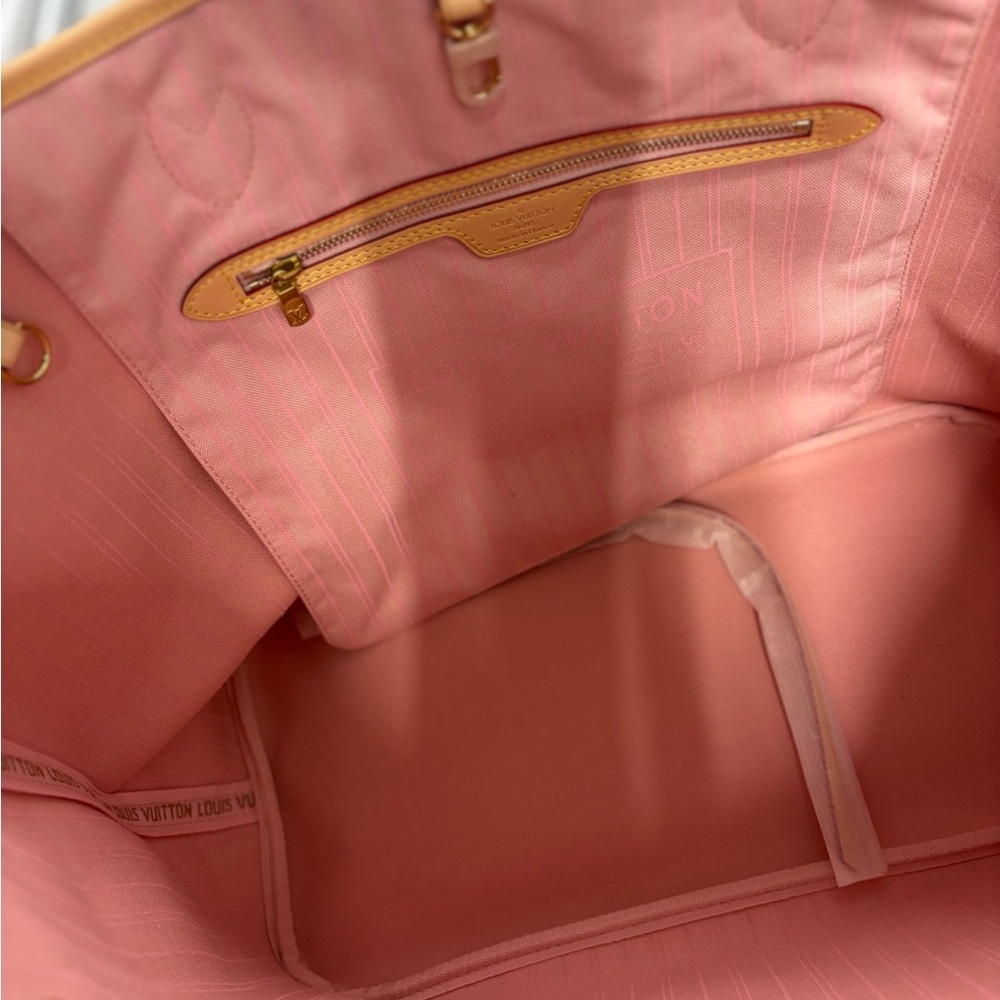 Louis Vuitton Neverfull GM Checkered Tote - Cream and Tan - Picture 12 of 12